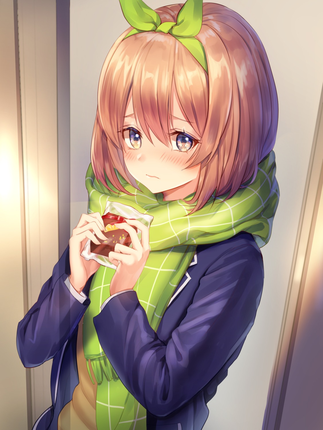 5-toubun_no_hanayome nakano_yotsuba nogi_momoko seifuku sweater valentine