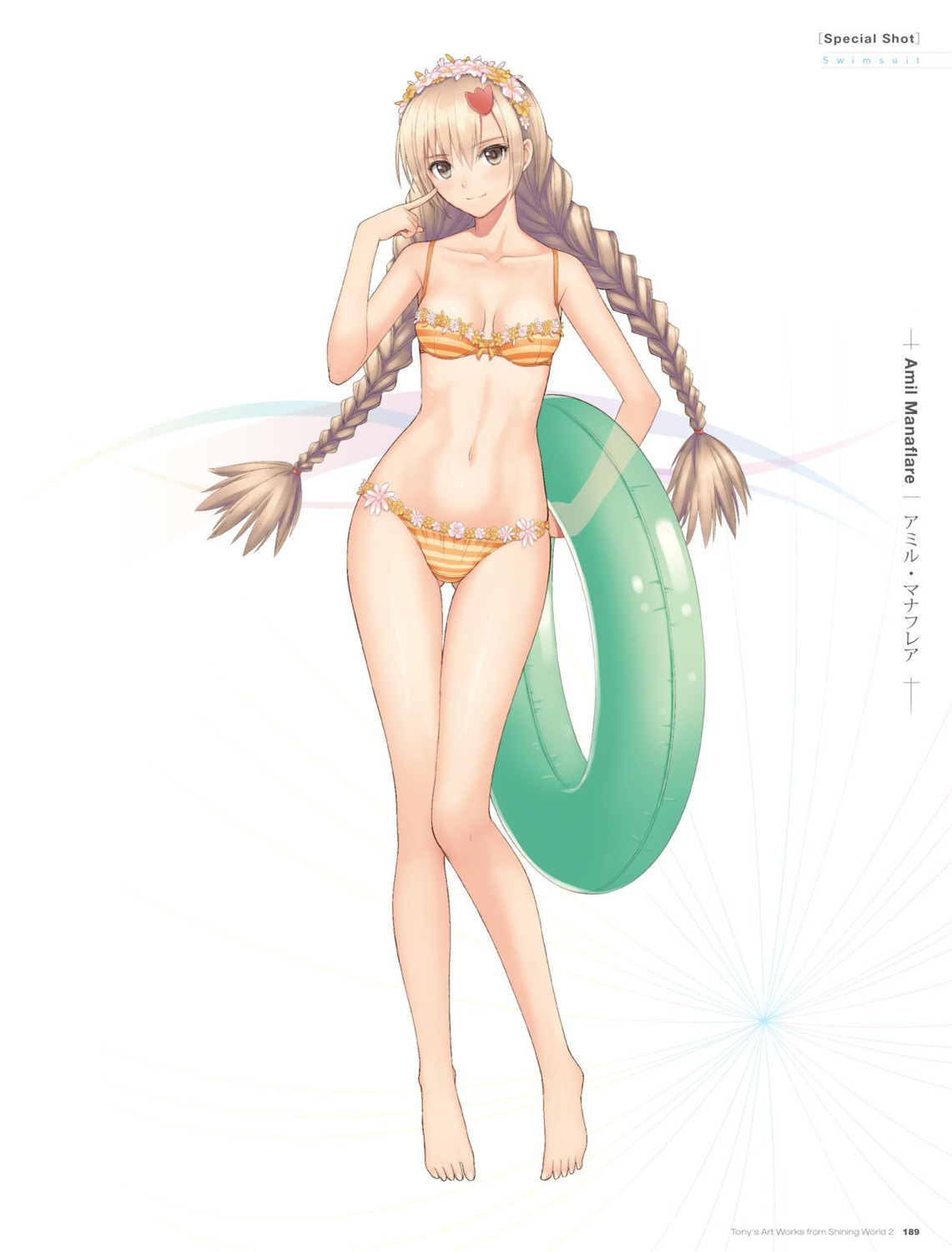 Sega Tony Taka Shining Blade Shining Hearts Shining World Amil Manaflare Bikini Cleavage Digital Version Swimsuits Yande Re