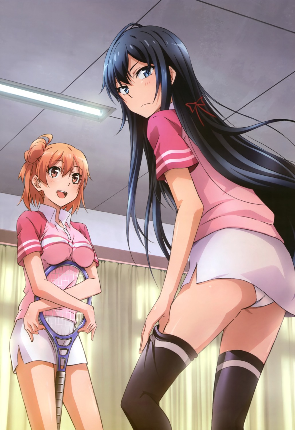 nakano_keiya pantsu tennis thighhighs undressing yahari_ore_no_seishun_lovecome_wa_machigatteiru. yuigahama_yui yukinoshita_yukino