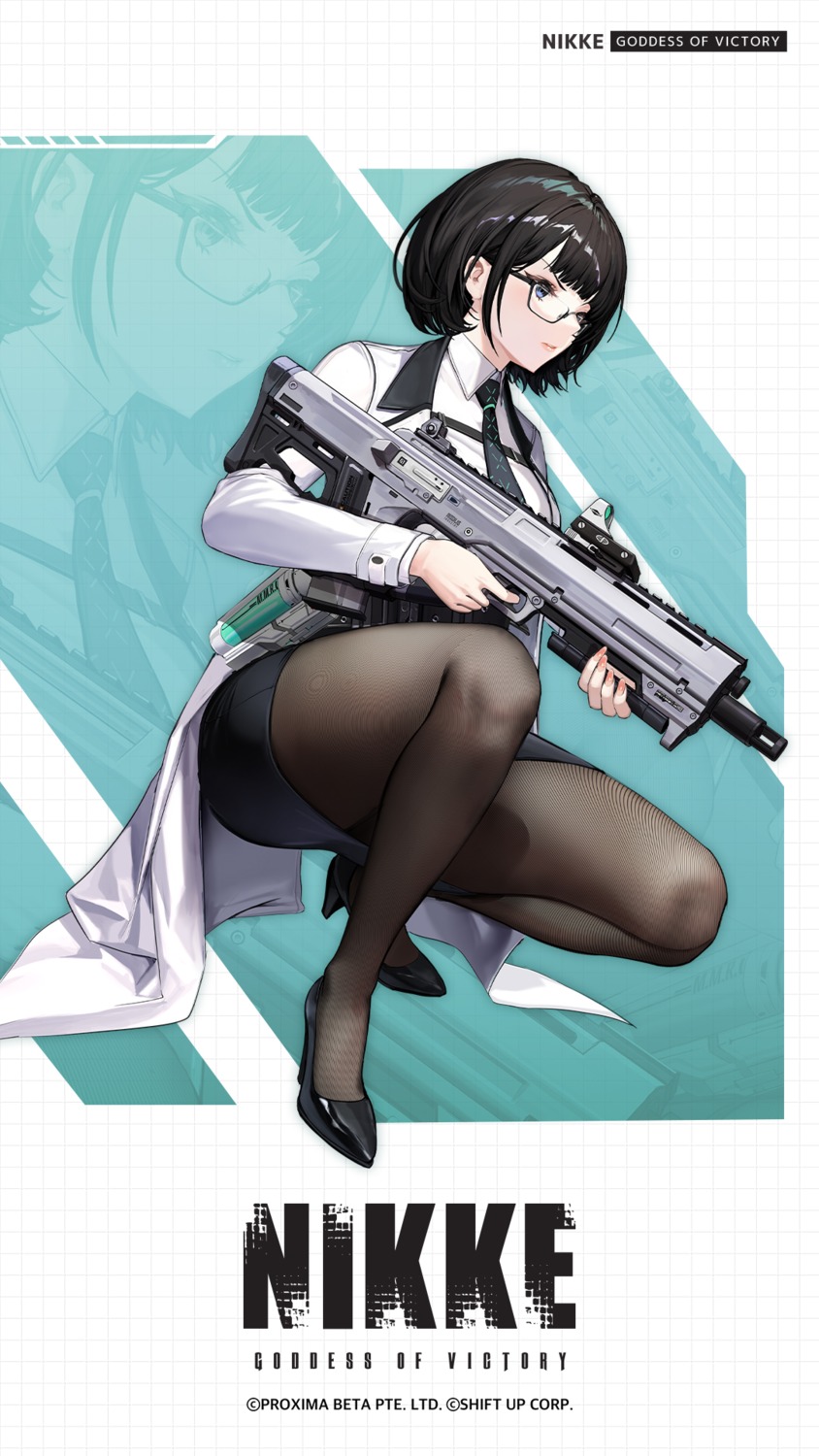 goddess_of_victory:_nikke gun heels mana_(nikke) megane pantyhose tagme