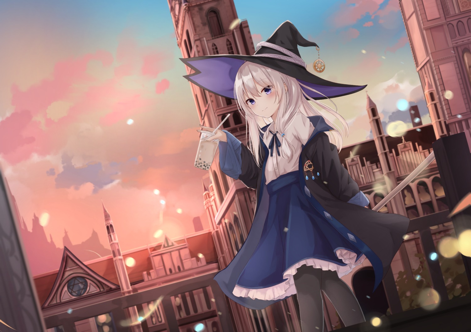 elaina_(majo_no_tabitabi) majo_no_tabitabi pantyhose touhourh witch