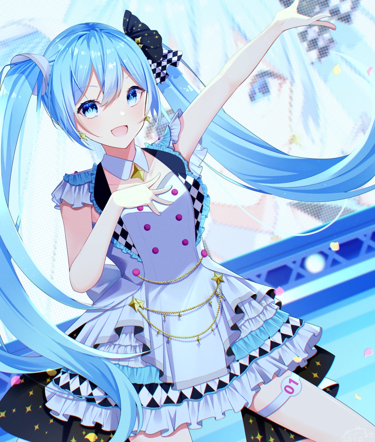 garter hatsune_miku project_sekai tagme uniform vocaloid