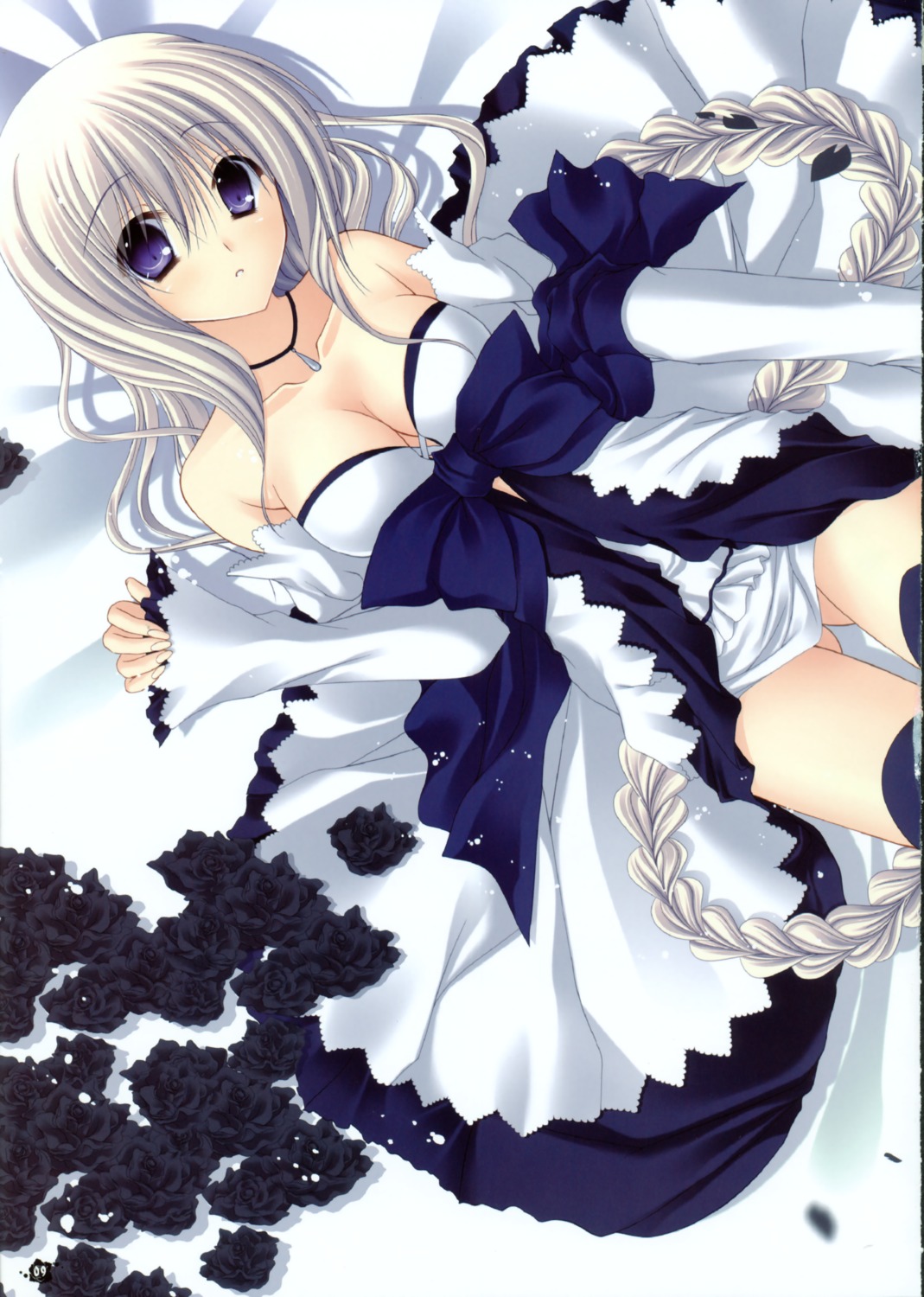 dress egoistic_honey hazumi_rio no_bra thighhighs