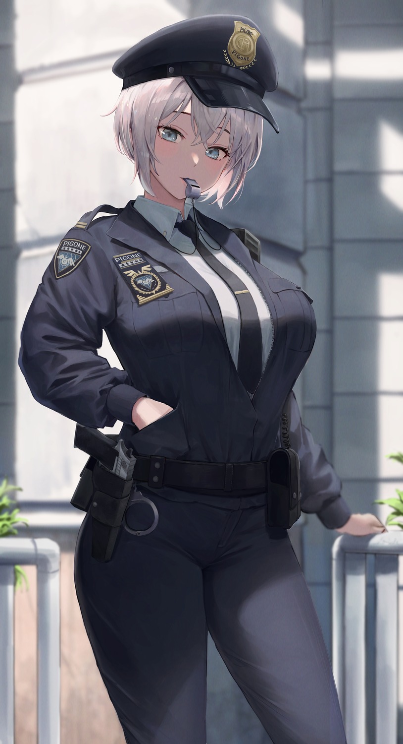 gun pigone police_uniform