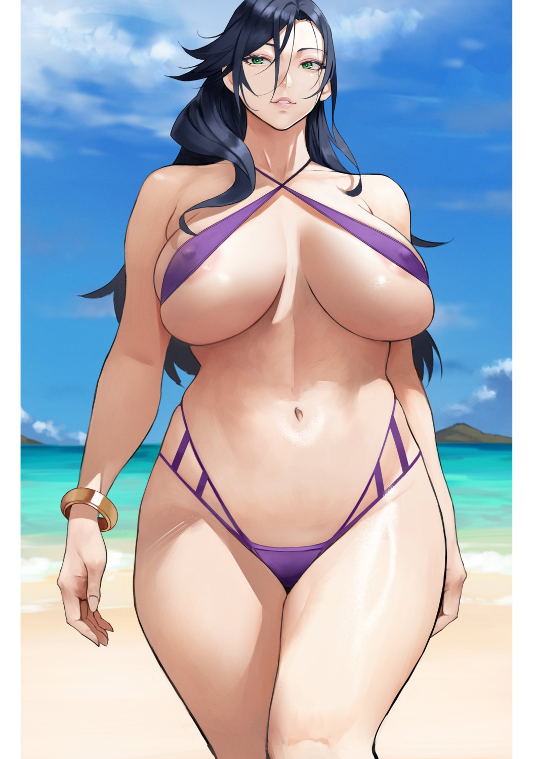 areola bikini erect_nipples swimsuits yoshio_(55level)