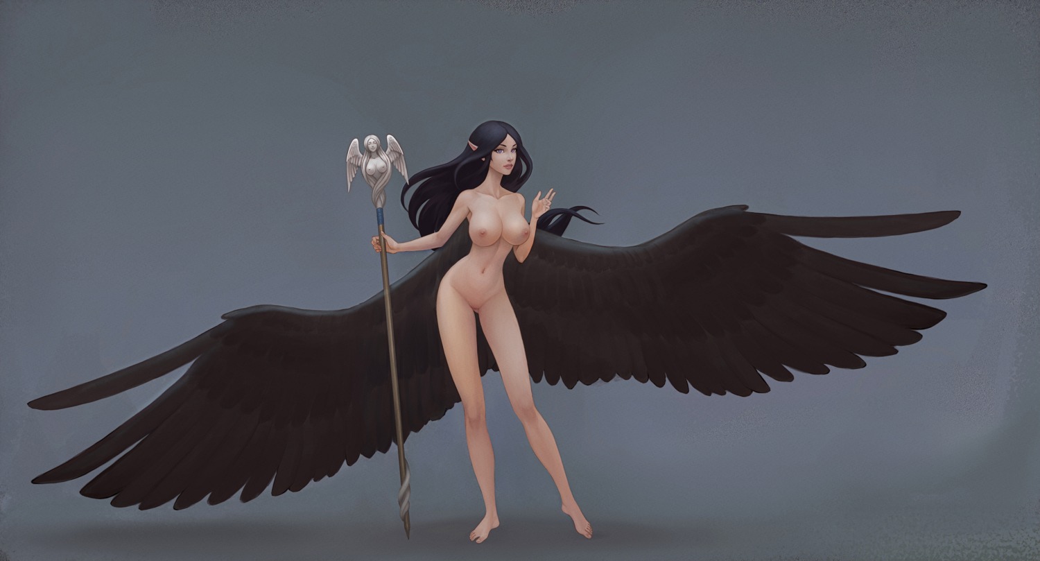 insant naked nipples pointy_ears pussy uncensored wings