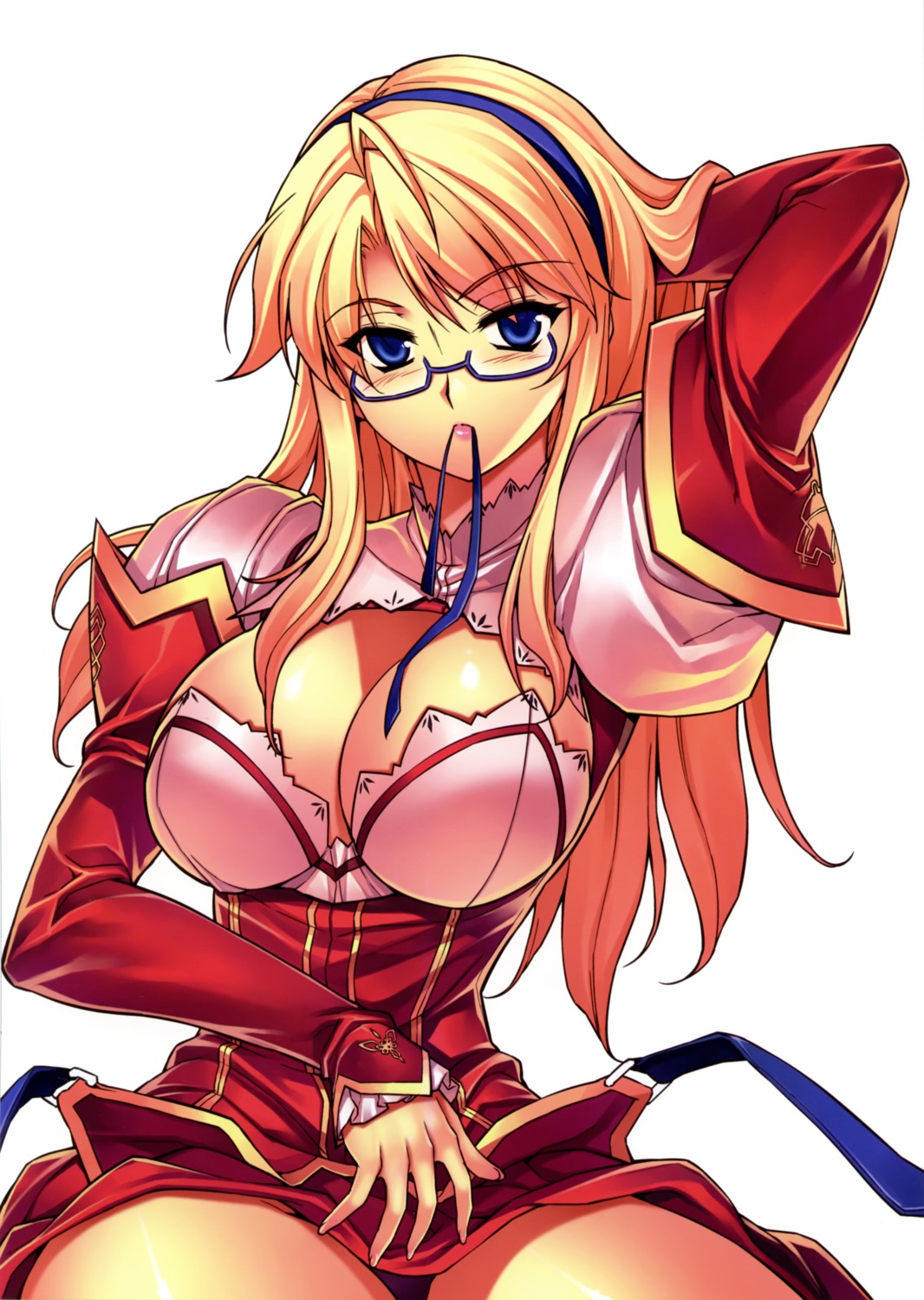 cleavage dress freezing kim_kwang-hyun megane no_bra satellizer_el_bridget