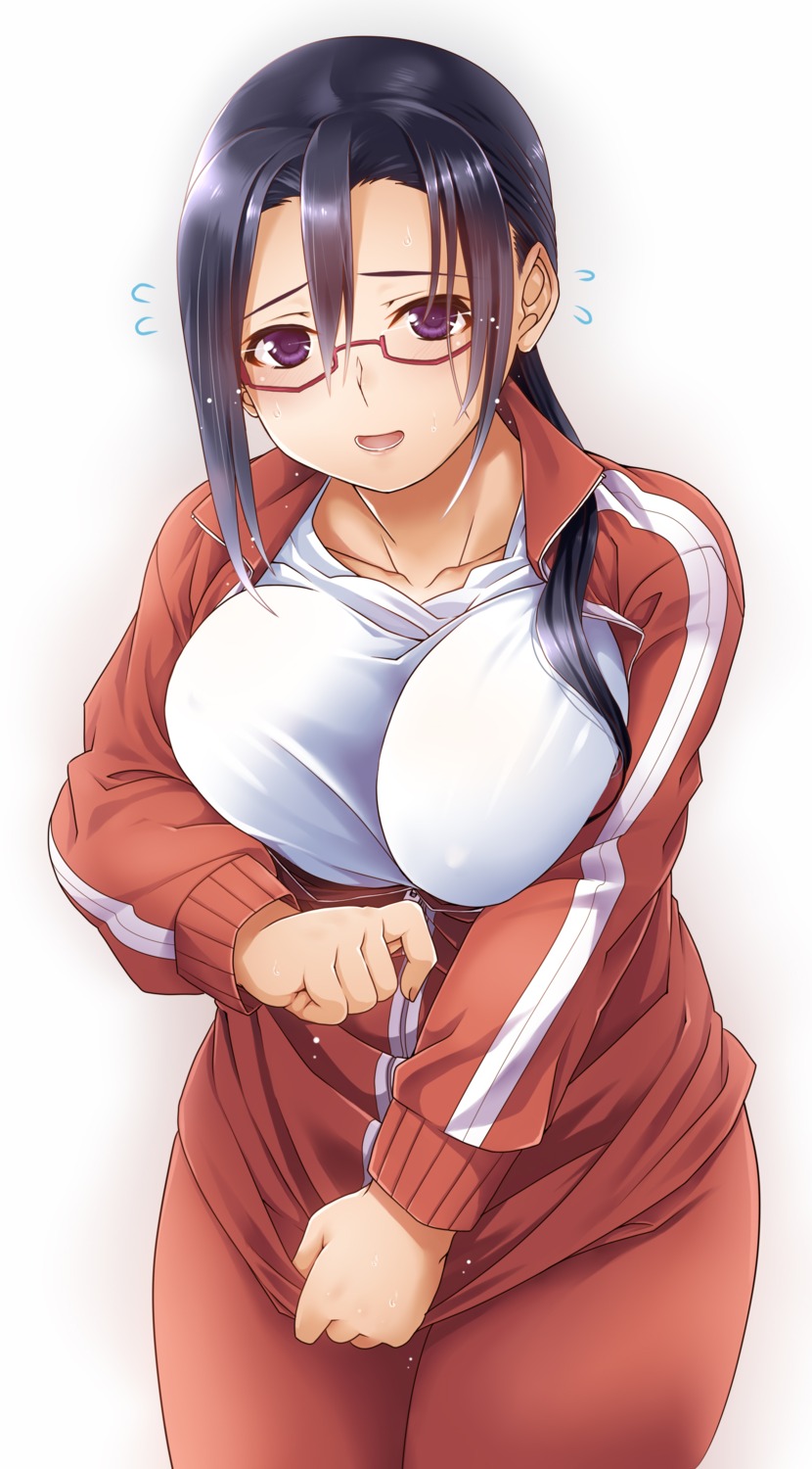 chi_gura-ya demi-chan_wa_kataritai gym_uniform megane satou_sakie