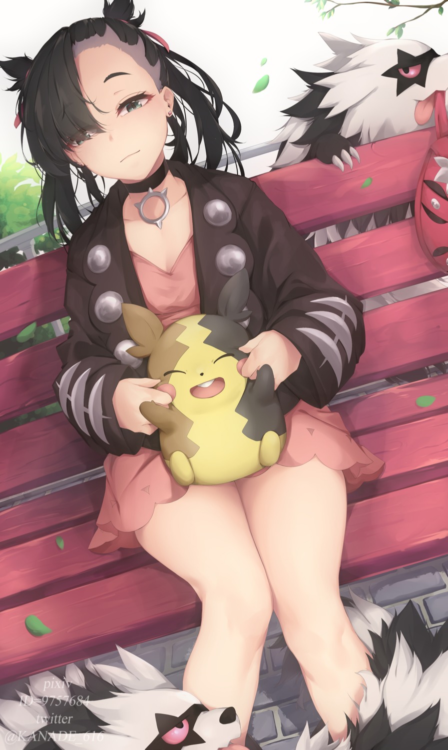 cleavage dress kana616 mary_(pokemon) pokemon pokemon_swsh