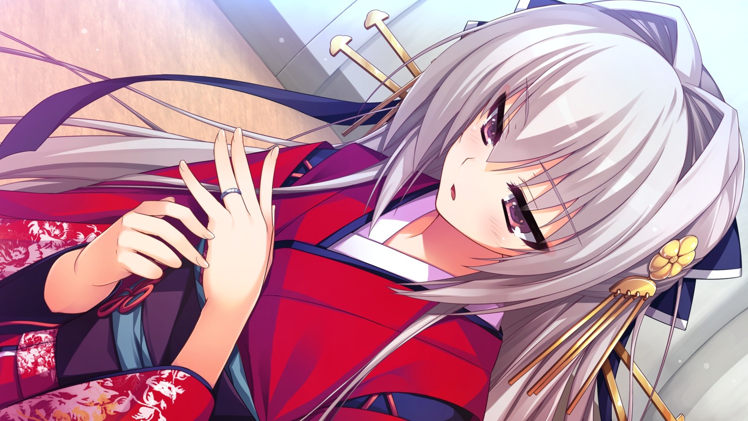 daizenji_suzuka game_cg kimono reminiscence tigre tomose_shunsaku