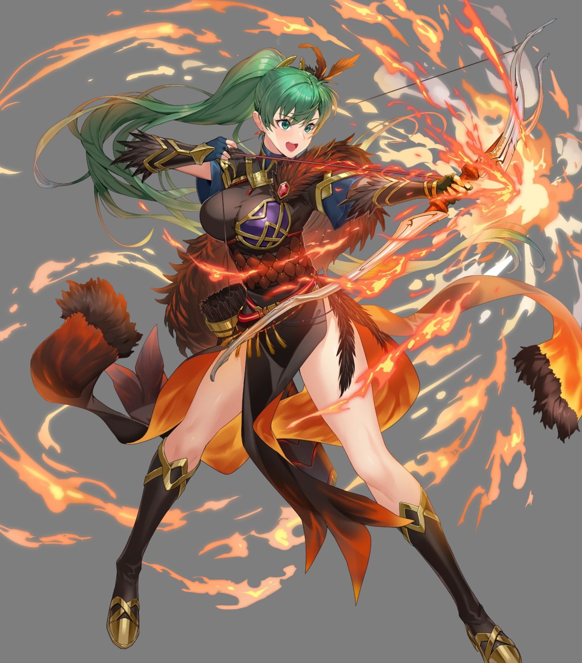 armor asian_clothes fire_emblem fire_emblem:_rekka_no_ken heels kakage lyndis_(fire_emblem) nintendo weapon