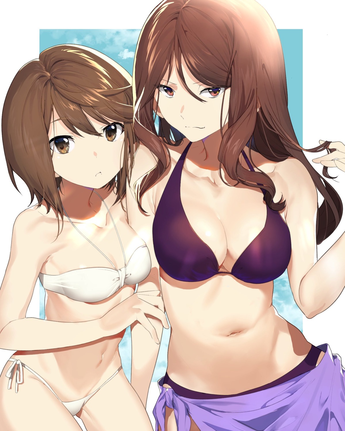 bikini cleavage kinuhata_saiai mugino_shizuri swimsuits tadano_so-ko to_aru_majutsu_no_index