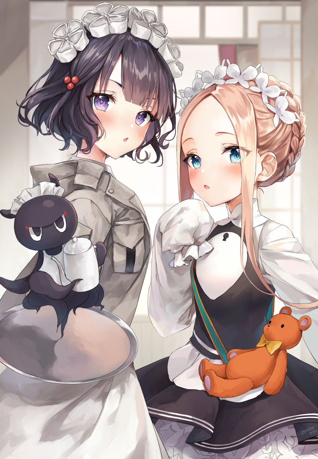 abigail_williams_(fate) fate/grand_order ishita_umi katsushika_hokusai_(fate) maid