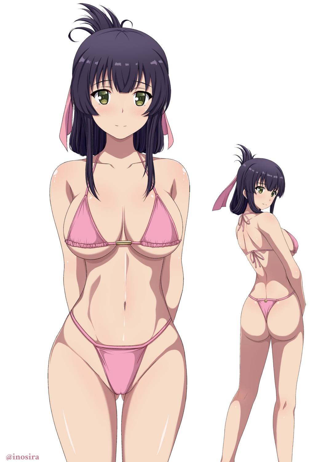 ass bikini inoshira swimsuits thong toji_no_miko yanase_mai_(toji_no_miko)