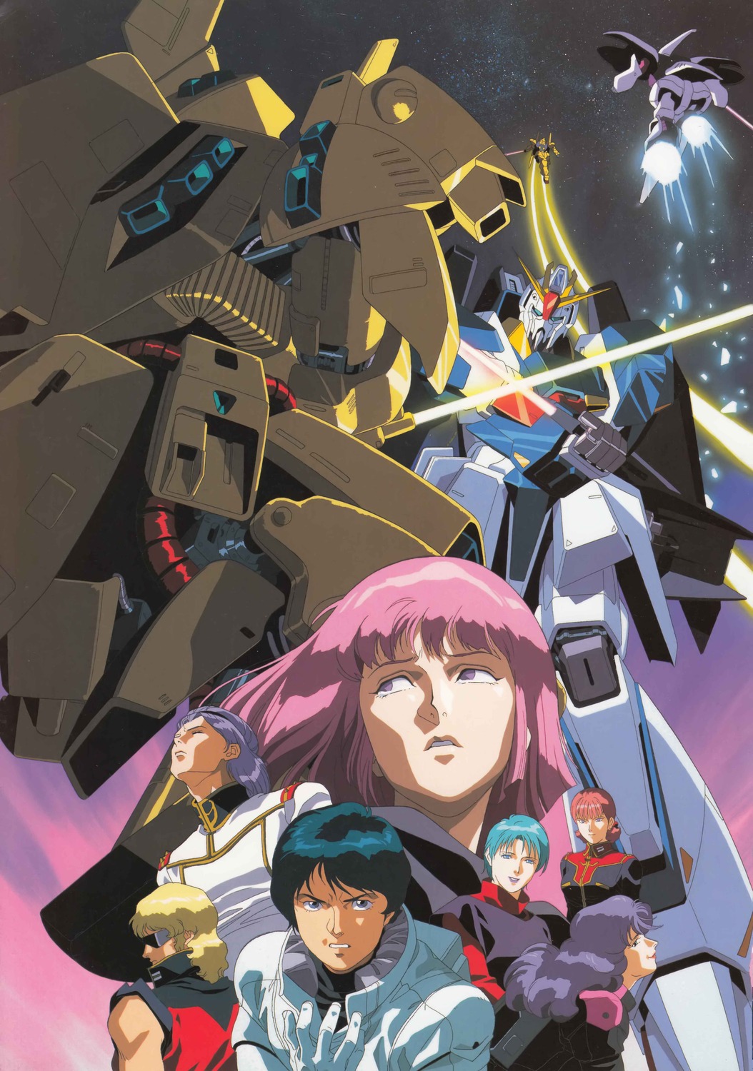 char_aznable four_murasame gundam haman_karn kamille_bidan kitazume_hiroyuki rosamia_badam sarah_zabiarov zeta_gundam