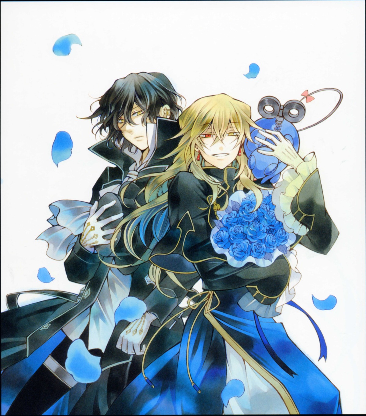 gilbert_nightray heterochromia male pandora_hearts vincent_nightray