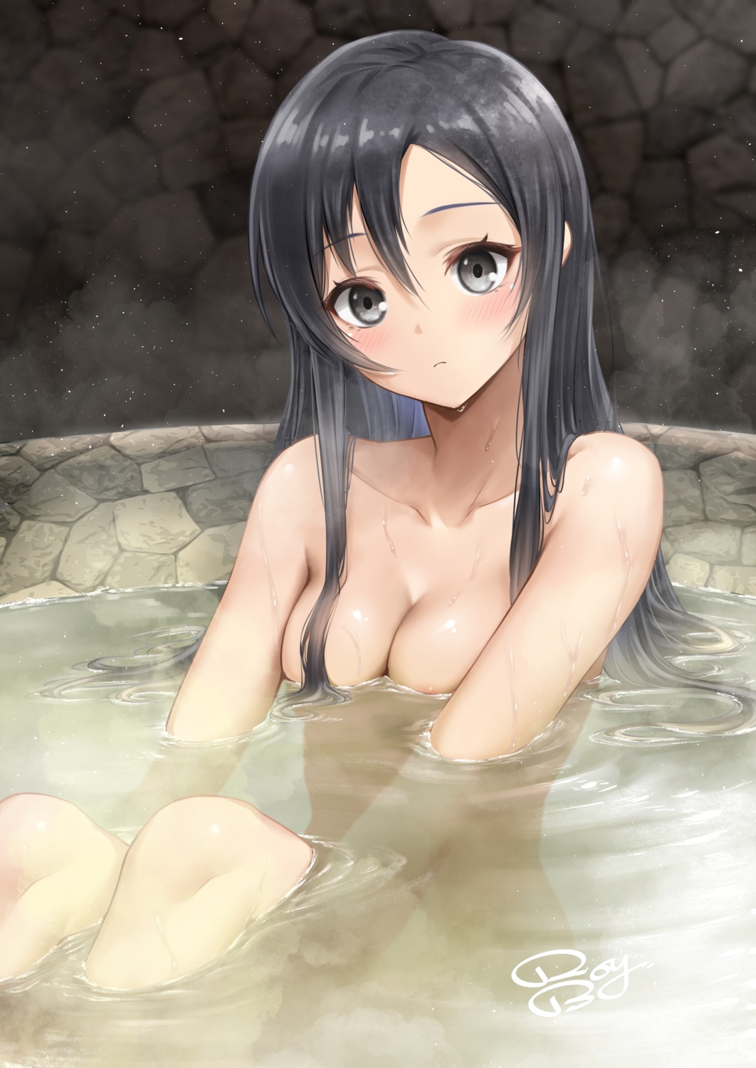 areola bathing mushoku_tensei naked nanahoshi_shizuka onsen royboy wet