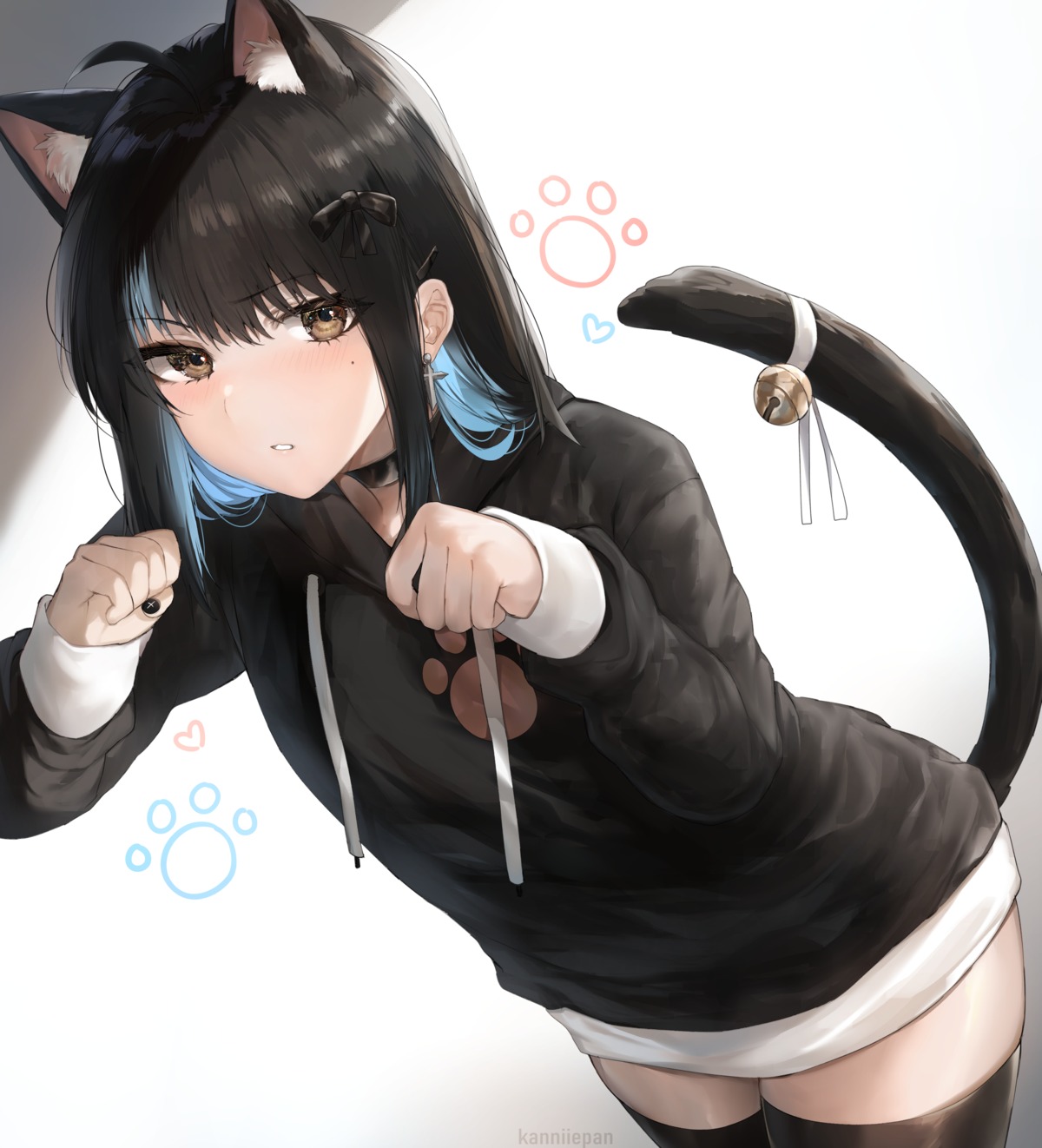 animal_ears irene_(kanniiepan) kanniiepan nekomimi tail thighhighs