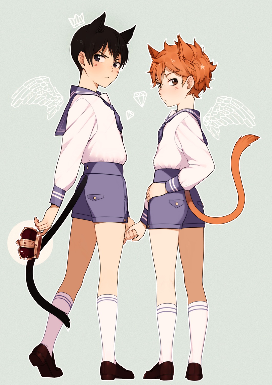 Haikyuu!!, Haikyuu, Hinata Shouyou, Kageyama Tobio, anime