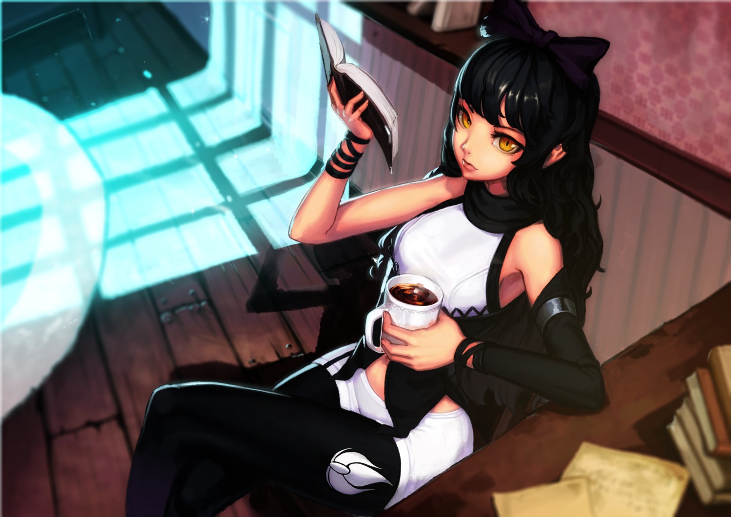 blake_belladonna botro pantyhose rwby