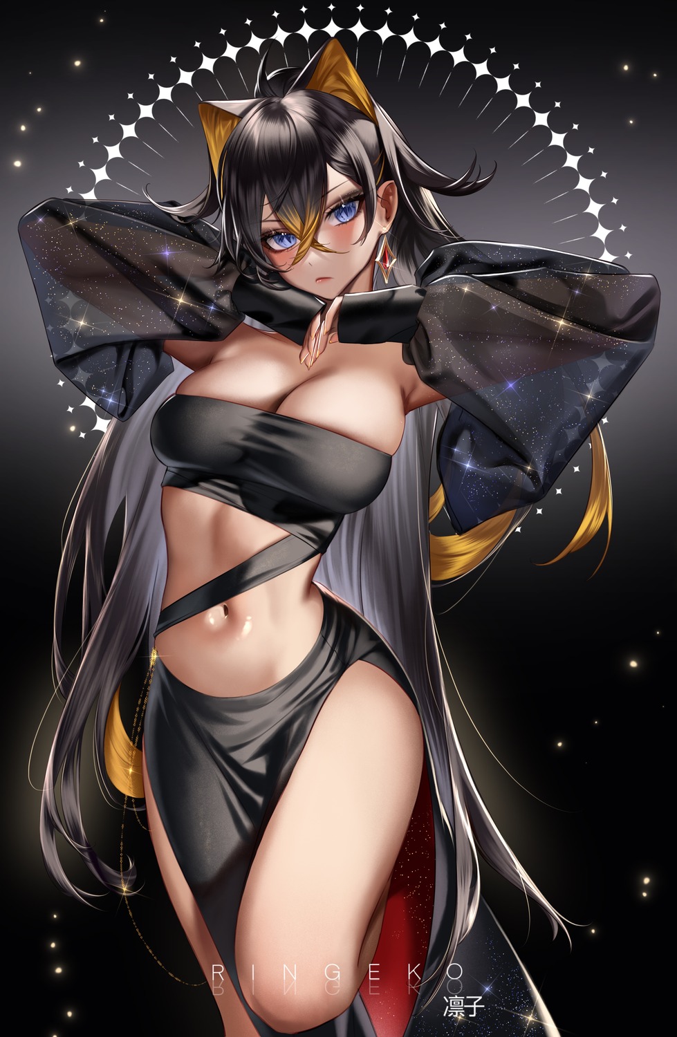 dehya genshin_impact no_bra ringeko-chan see_through