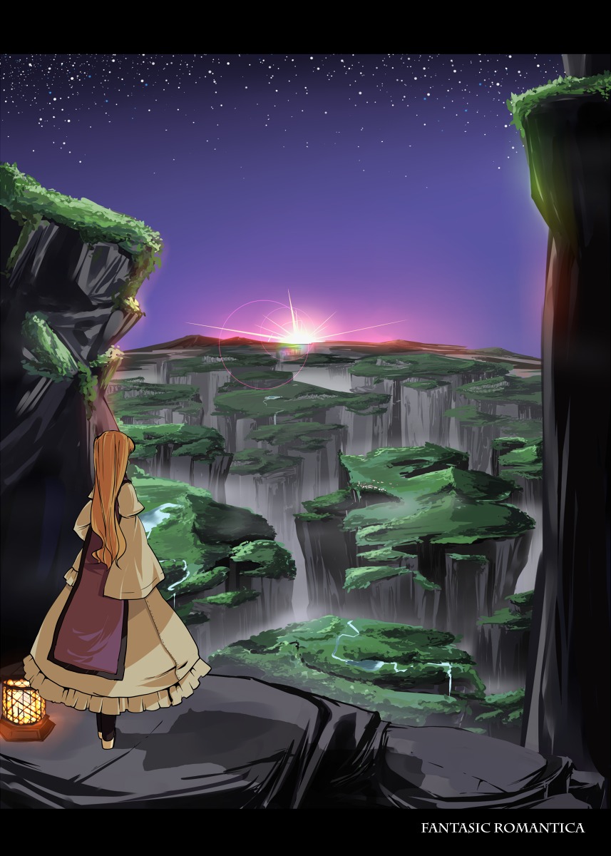 dress garnet_(artist) landscape touhou yakumo_yukari