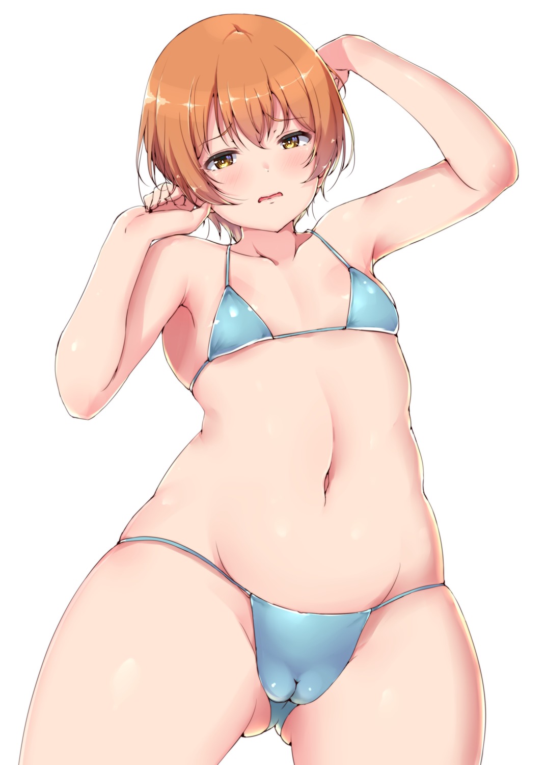 bikini cameltoe hoshizora_rin love_live! shinonon_(iso_shino) swimsuits