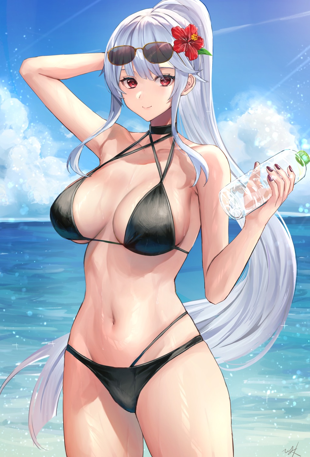 bikini hitomin_(ksws7544) megane swimsuits