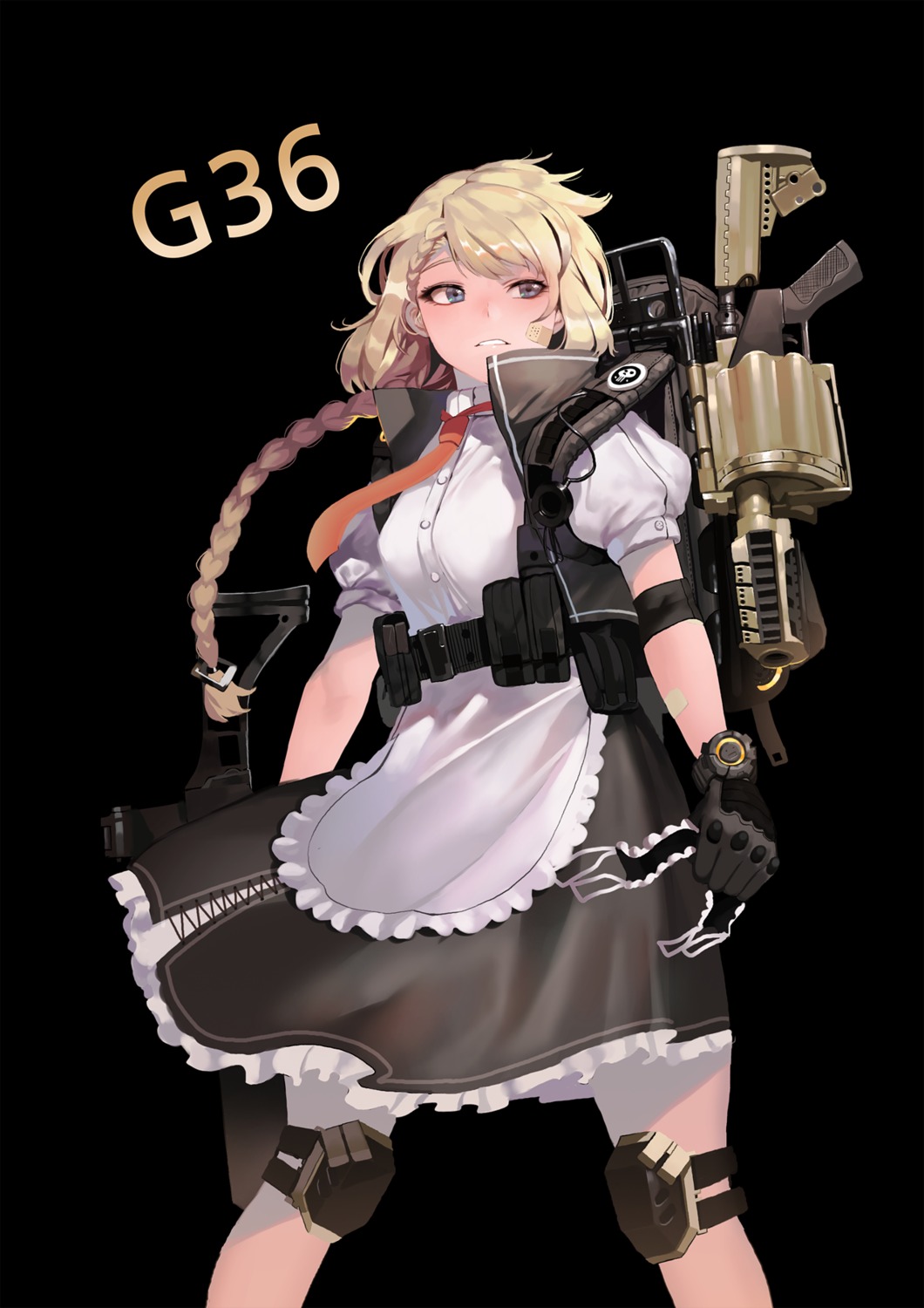 g36_(girls_frontline) girls_frontline gun ihobus maid