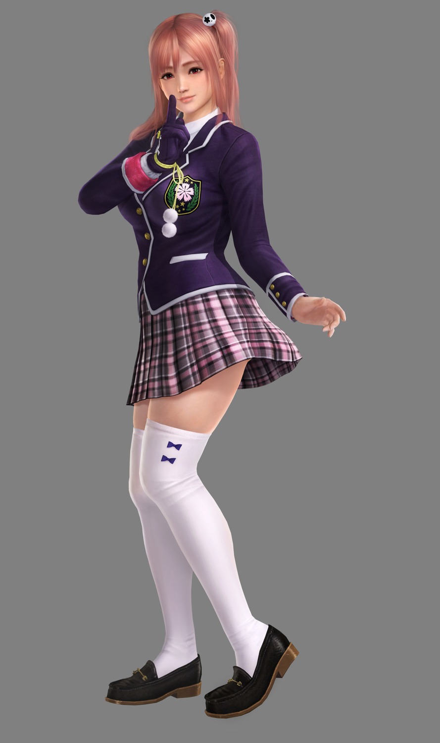 dead_or_alive dead_or_alive_5 honoka_(doa) koei_tecmo seifuku thighhighs