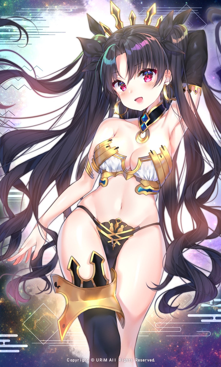 bikini_armor cleavage fate/grand_order ishtar_(fate/grand_order) thighhighs urim_(paintur)