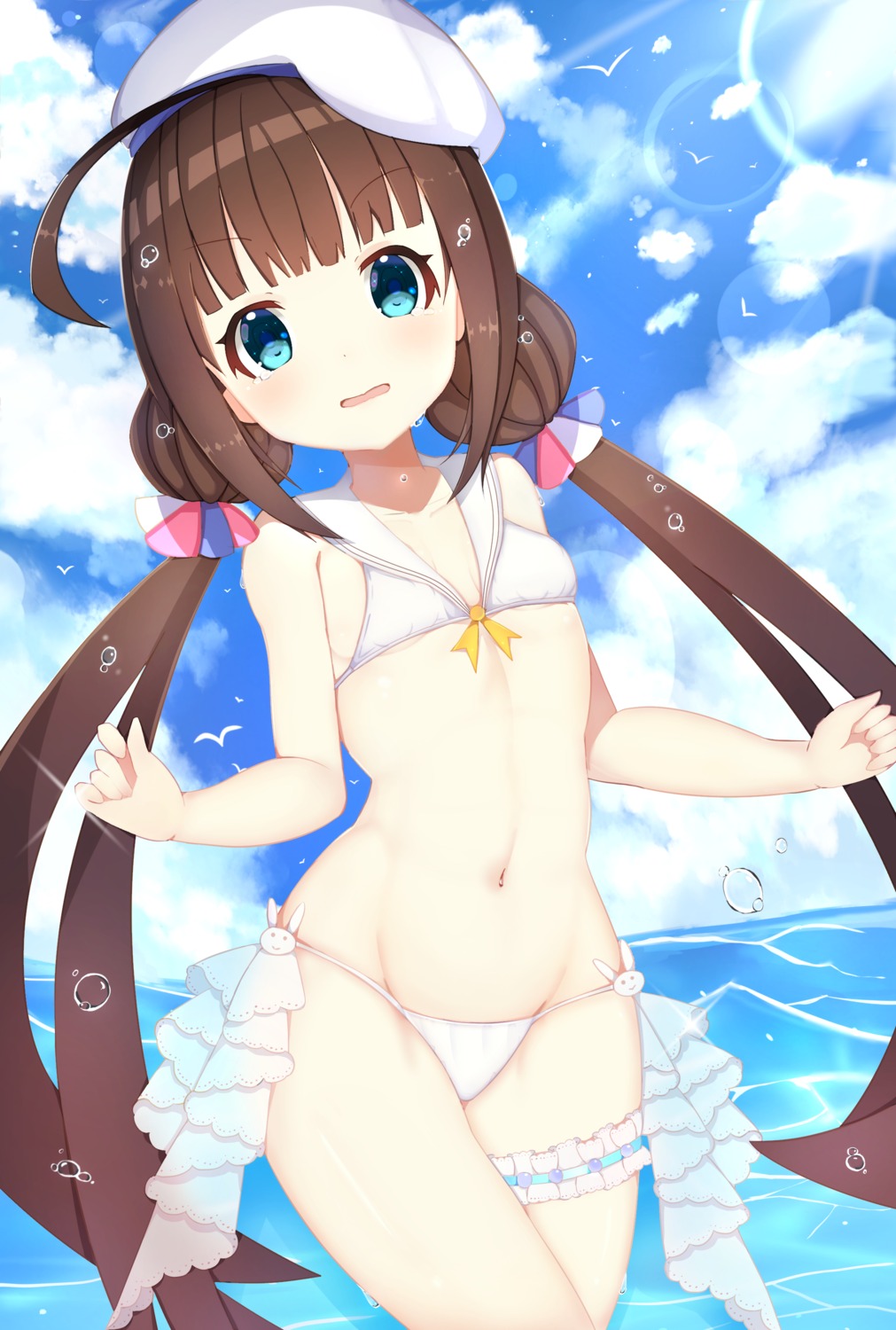 ban_yuan_jun bikini garter hinatsuru_ai ryuuou_no_oshigoto! swimsuits