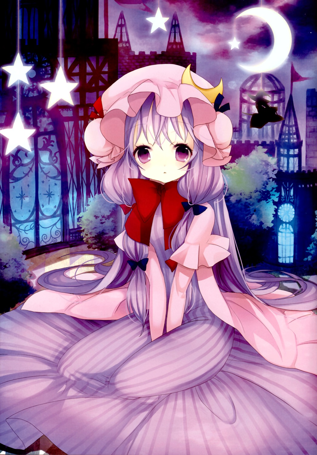 color_issue matsuda_shima patchouli_knowledge stripe2 touhou