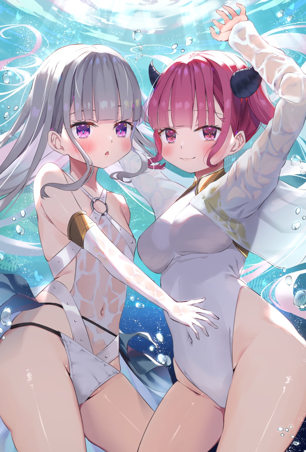 horns see_through swimsuits yamamoto_(ymmt_is_sexy)