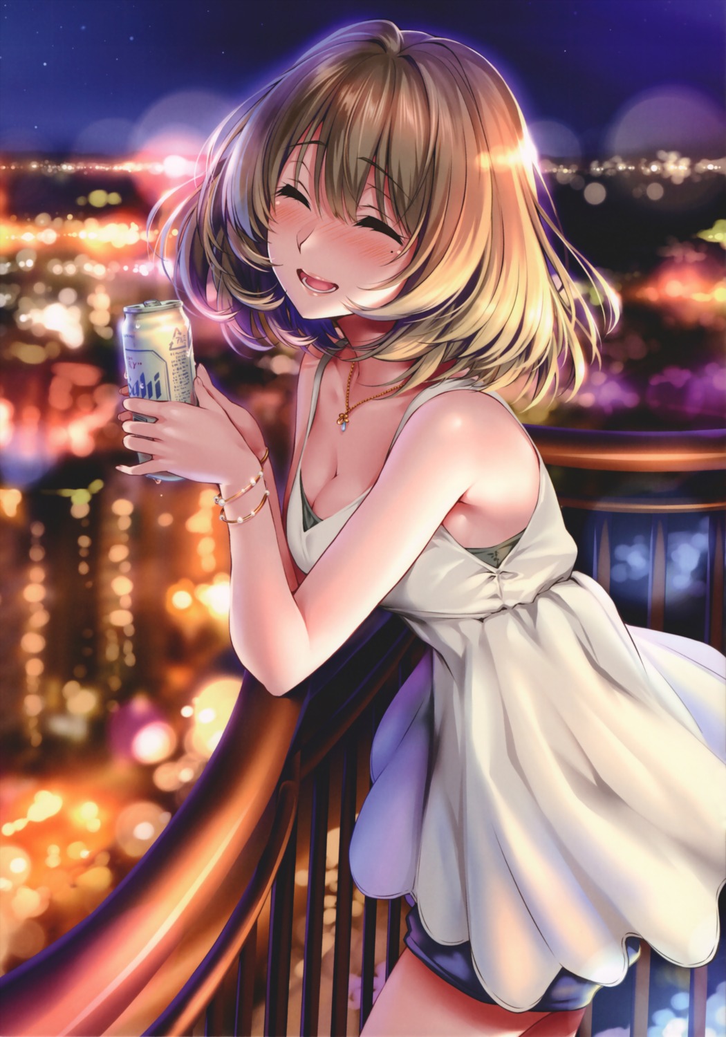 cleavage dress piromizu takagaki_kaede the_idolm@ster the_idolm@ster_cinderella_girls