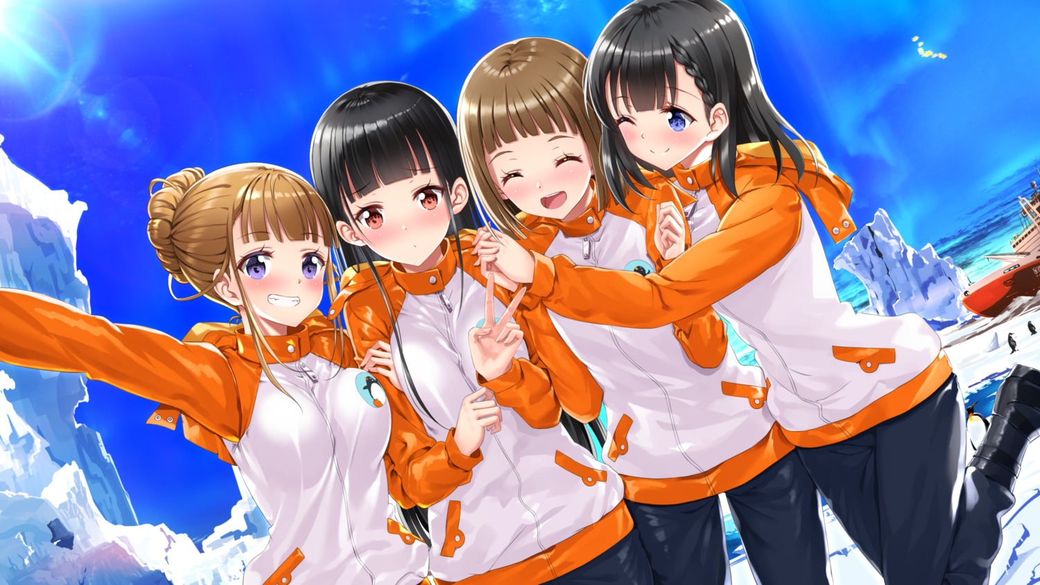 Get Wallpaper Swordsouls Sora Yori Mo Tooi Basho Kobuchizawa Shirase Miyake Hinata Shiraishi Yuzuki Tamaki Mari Gym Uniform Wallpaper 440909 Yande Re Free HD