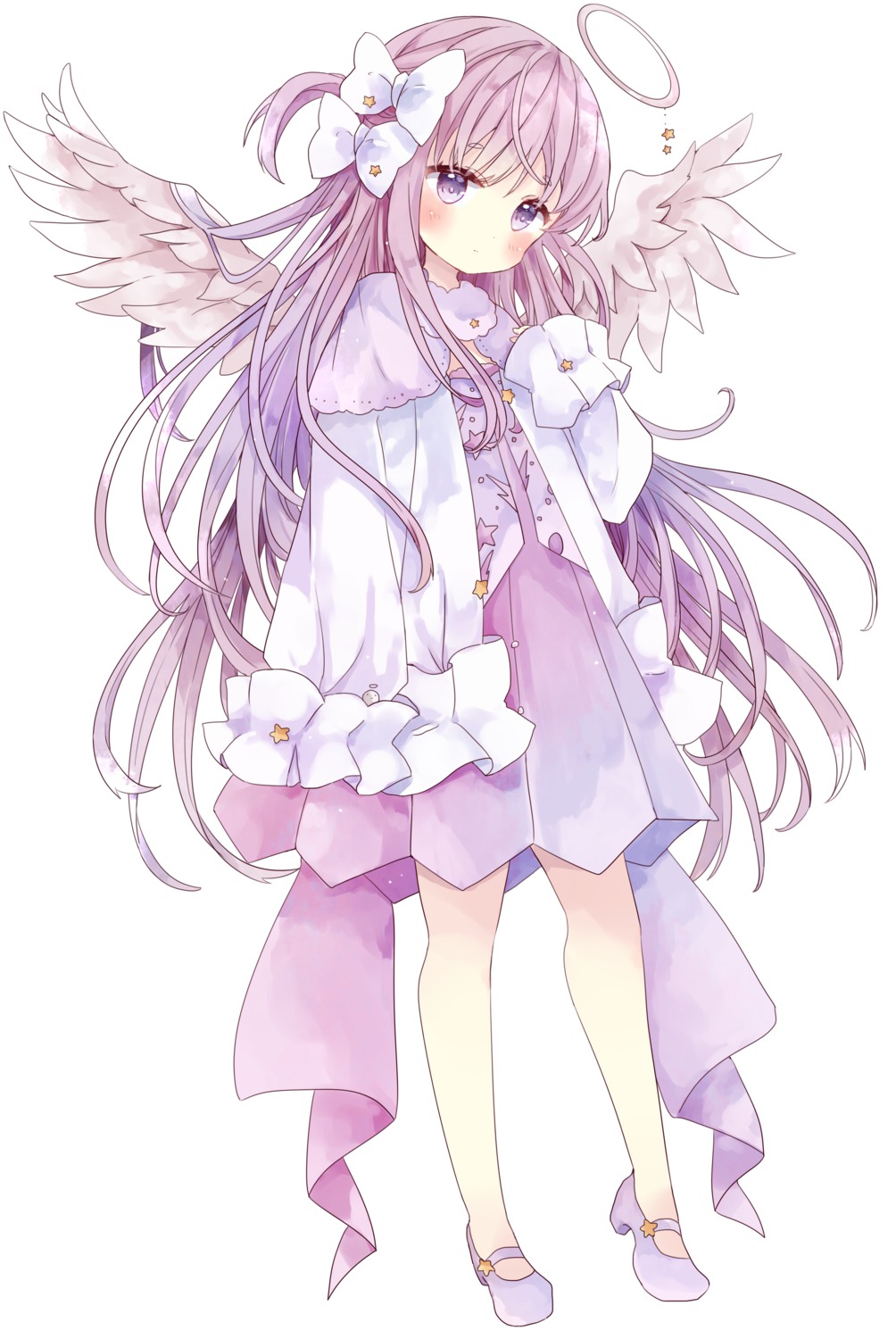 angel dress heels tsukiyo_(skymint) wings