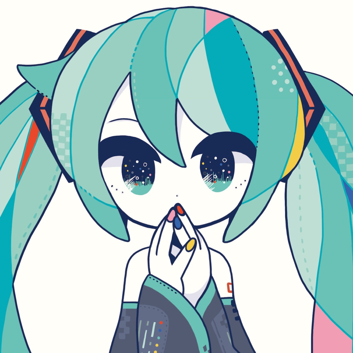 chisuke disc_cover hatsune_miku tattoo vocaloid