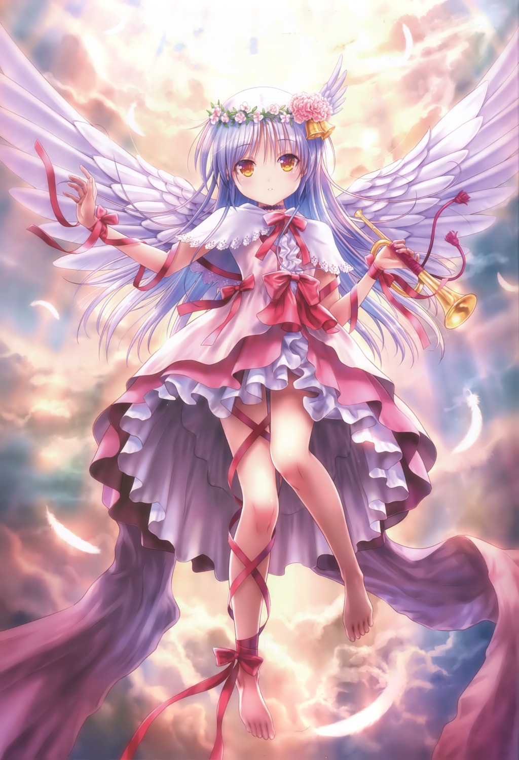 angel angel_beats! dress goto-p key tenshi wings