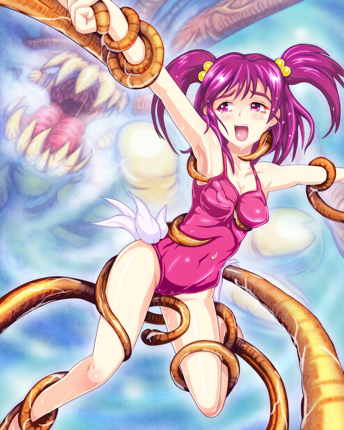 full_house precure swimsuits tentacles yes!_precure_5 yumehara_nozomi