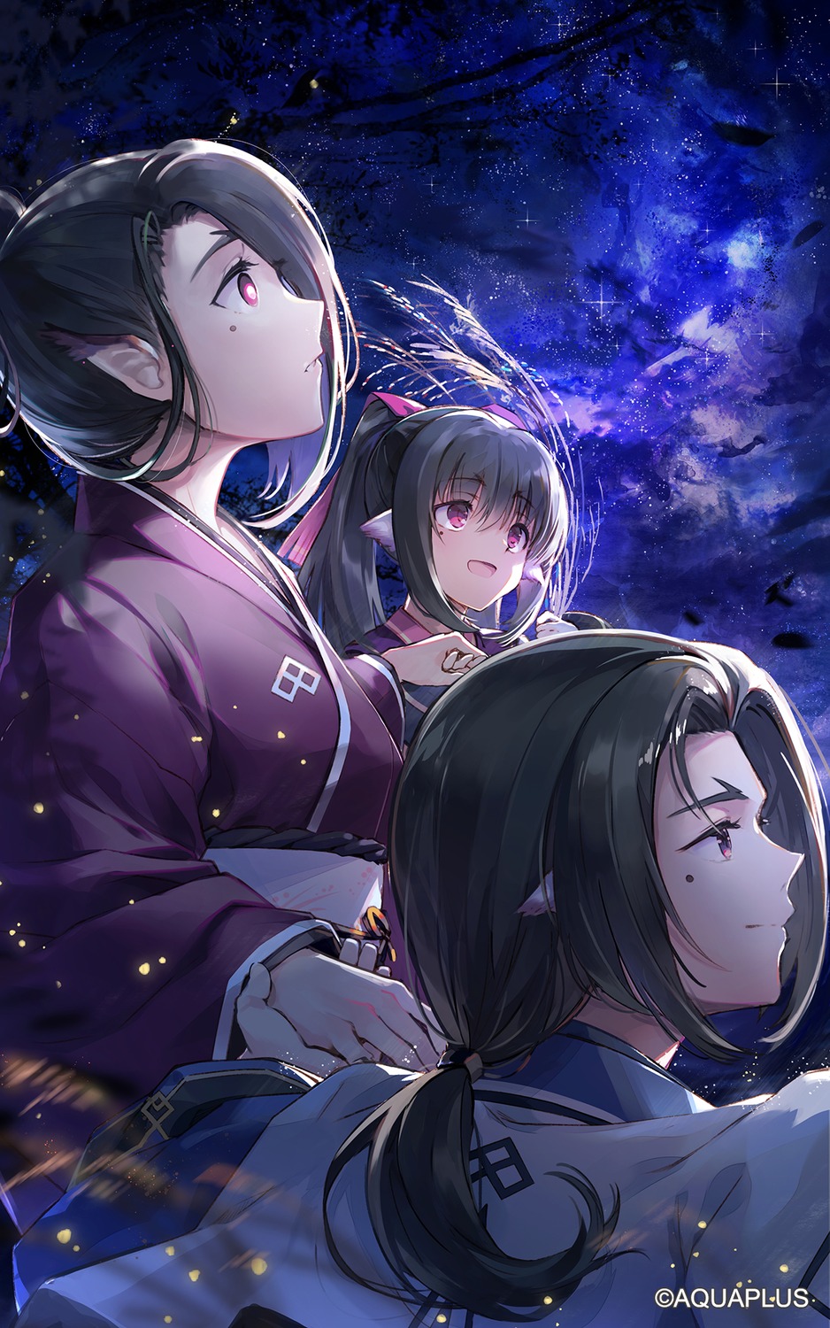 animal_ears baisi_shaonian japanese_clothes nekone_(utawarerumono) pointy_ears torikori ukon_(utawarerumono) utawarerumono