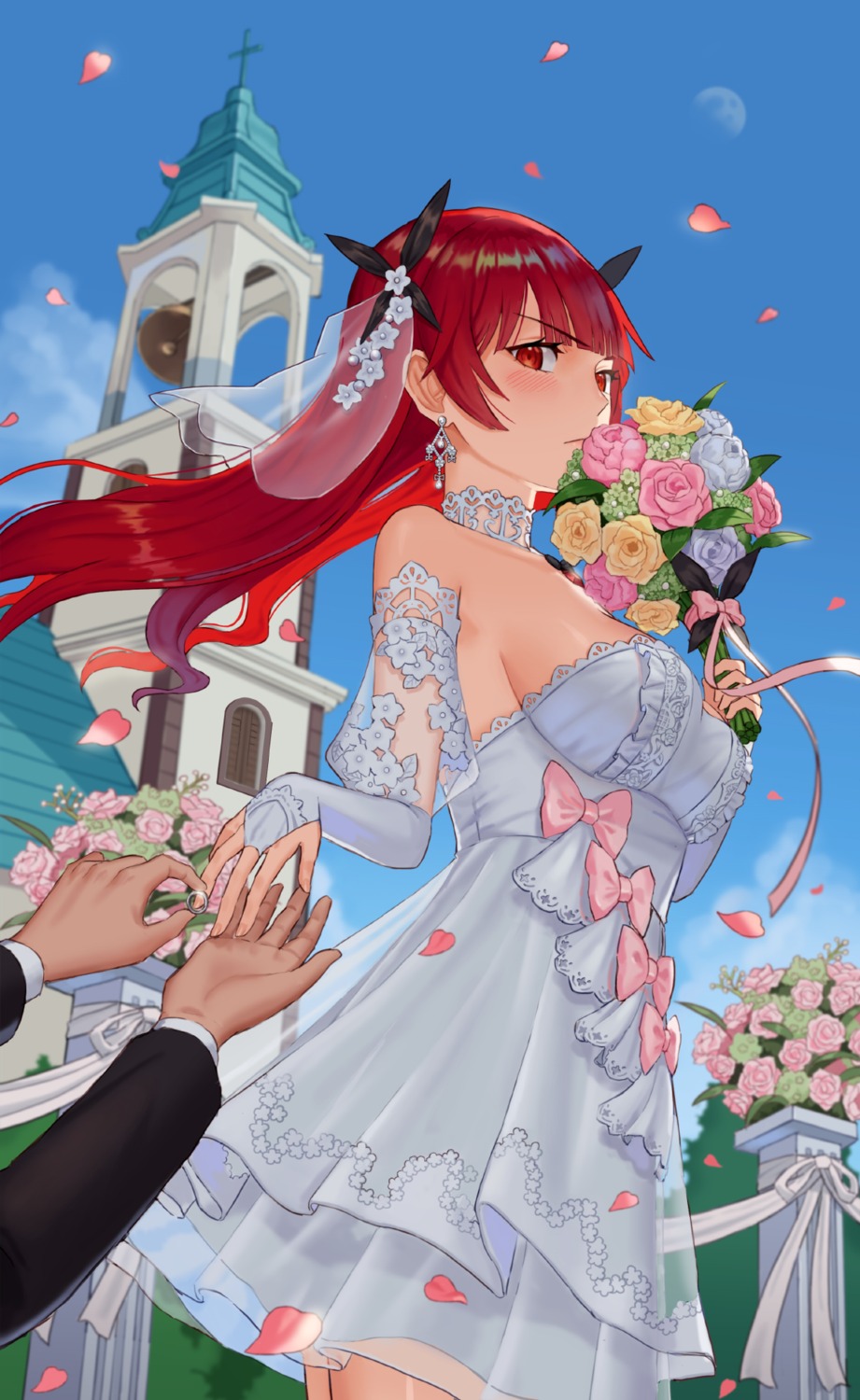 answer azur_lane dress honolulu_(azur_lane) wedding_dress