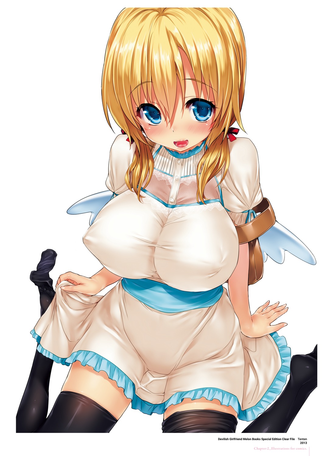 digital_version dress erect_nipples hisasi no_bra thighhighs