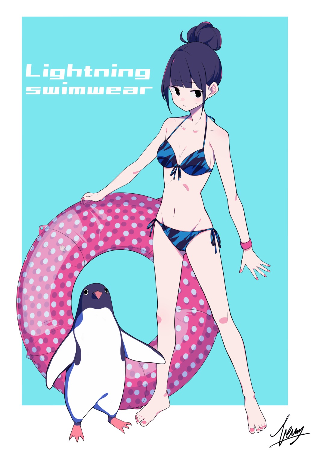 bikini cleavage fami_(yellow_skies) penguin swimsuits