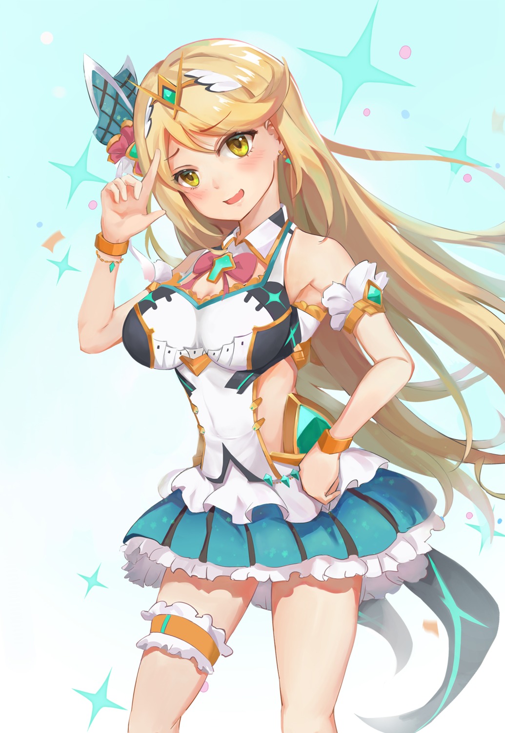 garter hikari_(xenoblade_2) kiiro_kimi xenoblade xenoblade_chronicles_2