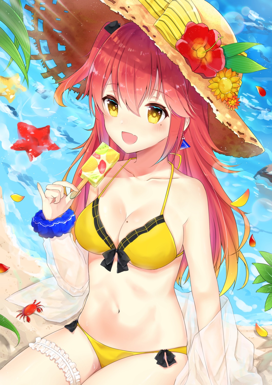 bikini cleavage garter shiarisu swimsuits