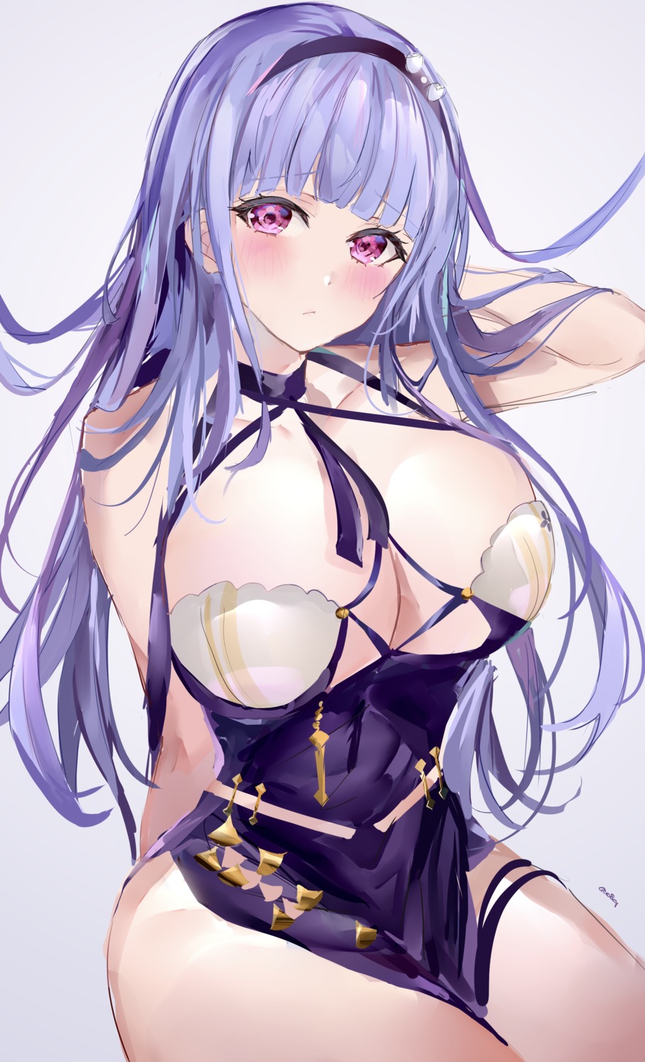 azur_lane chinadress dido_(azur_lane) mile_(off8mile) no_bra