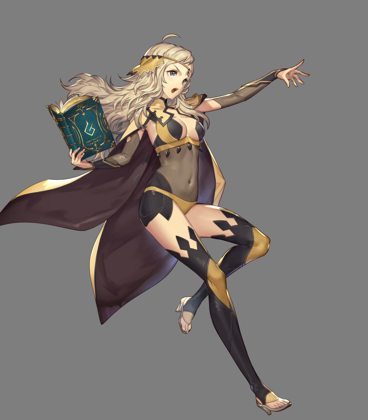 bikini_armor cleavage fire_emblem fire_emblem_heroes fire_emblem_if heels nintendo ophelia_(fire_emblem) see_through thighhighs transparent_png umiu_geso