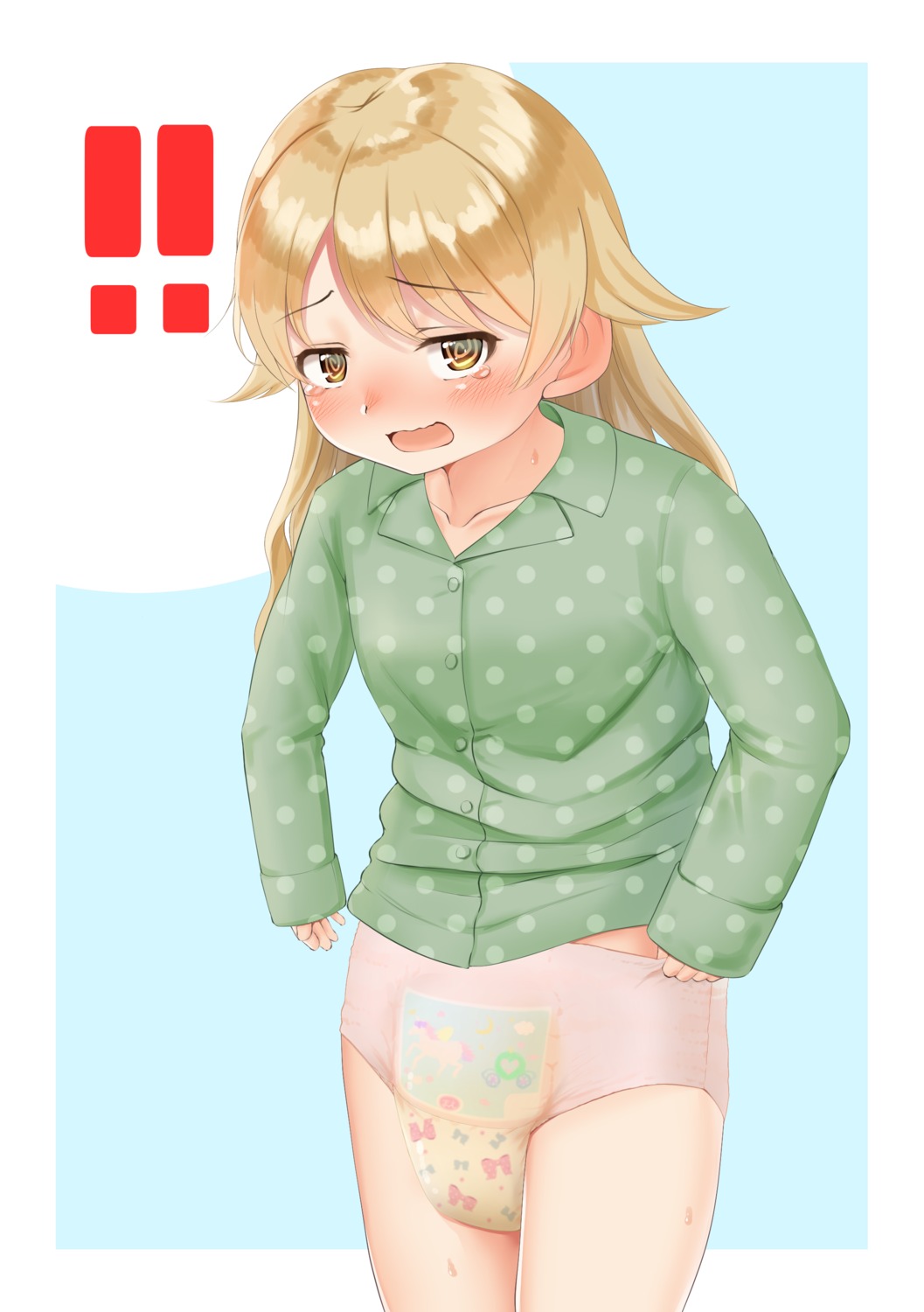 loli morikubo_nono naka_ushiro pajama pee the_idolm@ster the_idolm@ster_cinderella_girls