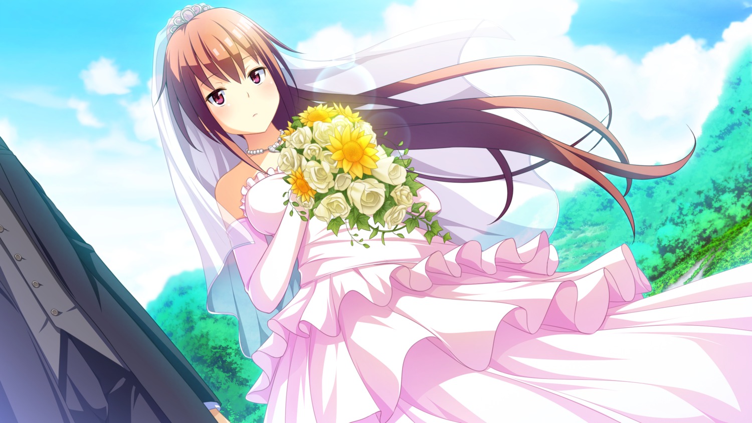 ajigasawa_ryouka dress game_cg natsuiro_recipe pulltop_air tagme wedding_dress